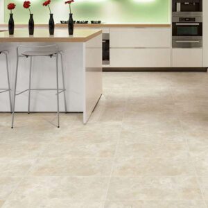 Portico Limestone flooring in kitchen luxury vinyl tile