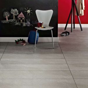 Grey Flooring in living area Balmoral Grey Slate 4534 Polyflor Luxury Vinyl Tiles