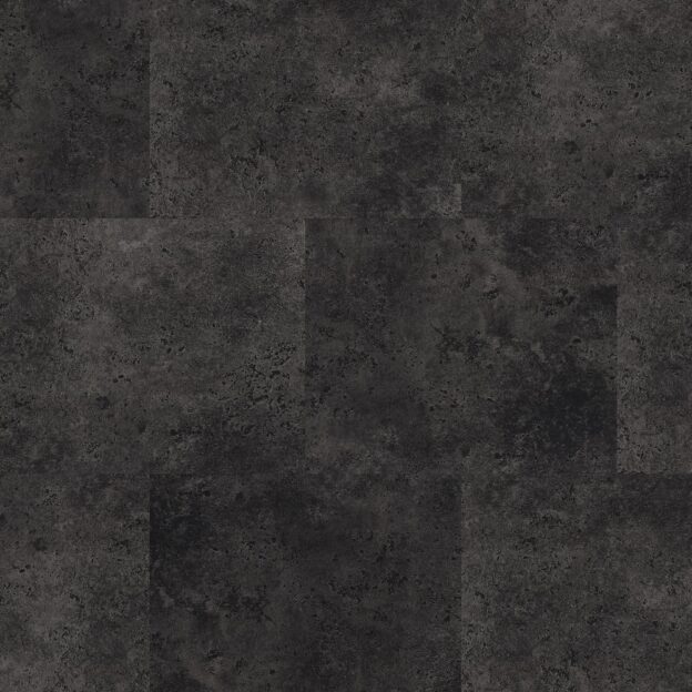 Overhead shot of black grey tile karndean flooring