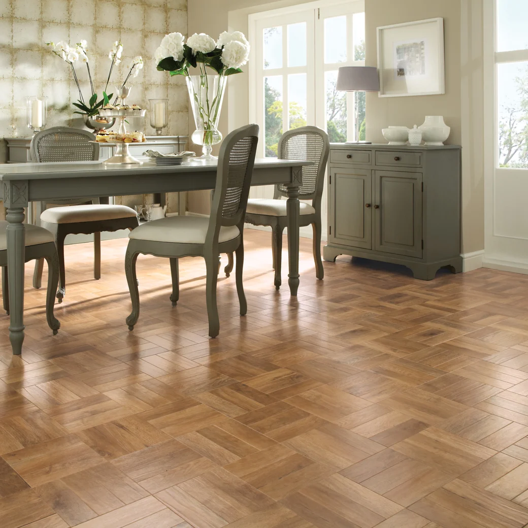 Karndean Spring oak flooring in a dining room