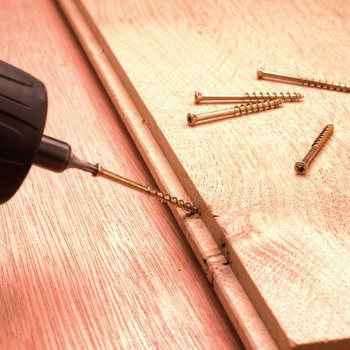 Gold flooring screws