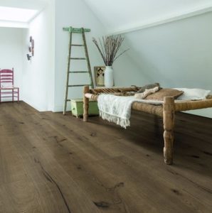 Seating area with Dark Chocolate Oak Extra Matt Oiled flooring