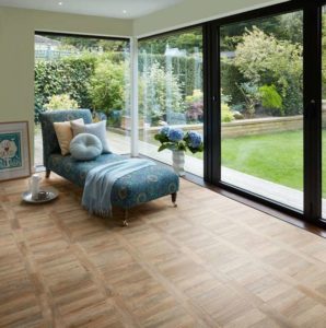 Lounge room with Cambridge Parquet - 2251 | Polyflor Luxury Vinyl Tiles