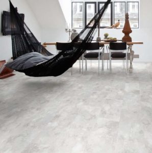 Lounge room with Arctic Slate - 2341 Polyflor Luxury Vinyl Tiles