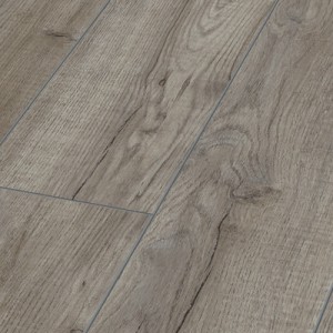 Angled view of Kronotex Amazone Montmelo Oak Silver D3662 flooring