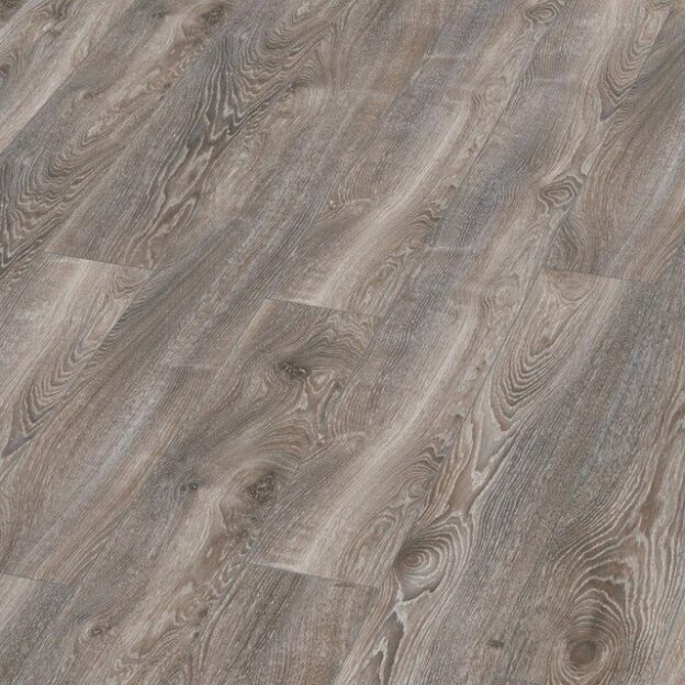 Angled view of Kronotex Highland Oak Titan D4796 flooring