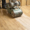 Wood flooring being sanded