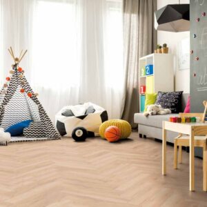 Kronotex Herringbone | D3678 | Toulouse Oak | Kids Room