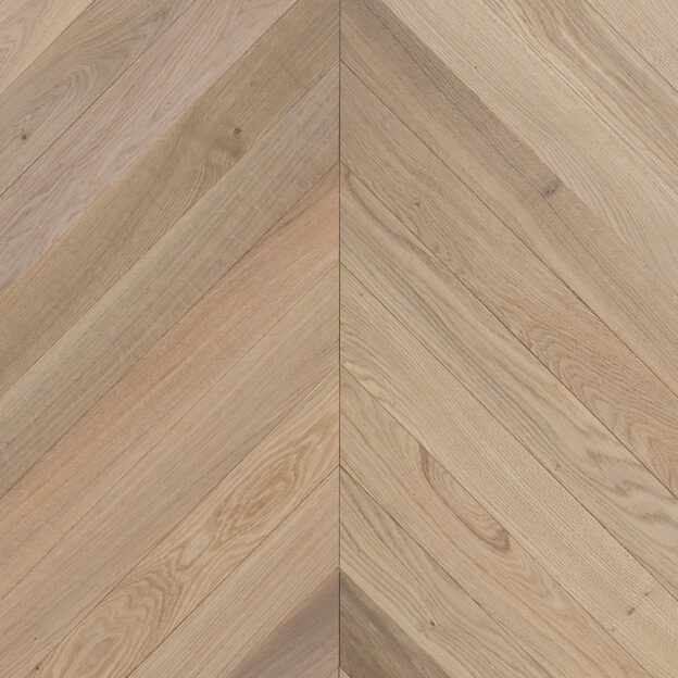 CV104 Seashell | V4 Wood Flooring Tundra Chevron | Close Up