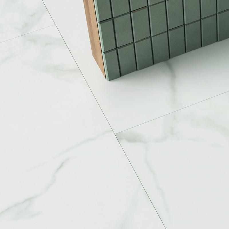 Pure Marble - Snow flooring by Invictus in a bathroom