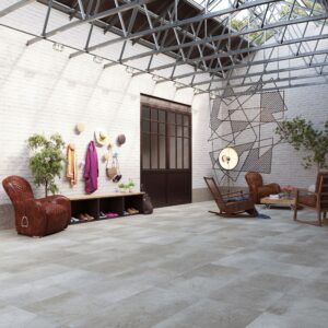 Hallway with Invictus Groovy granite shadow flooring