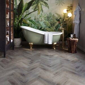 Royal Oak Dove Herringbone | Invictus Primus | Bathroom