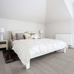 Washed Grey Oak | Luvanto Pace Luxury Vinyl | Bedroom