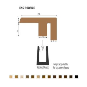 Solid wood end bar diagram