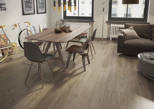 14mm Olive Stain Matt Lacquered Click | Best at Flooring