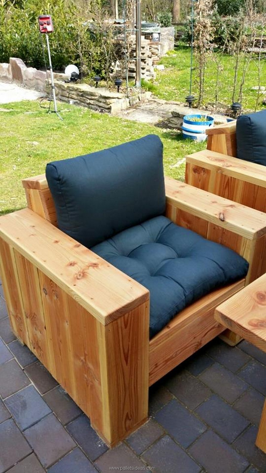 Wooden garden chair