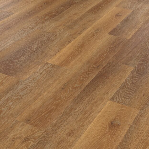 Angled overhead view of Karndean classic limed oak flooring