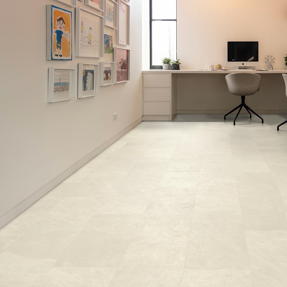 Ivory Riven Slate | Karndean Knight Tile Rigid Core | Home Office