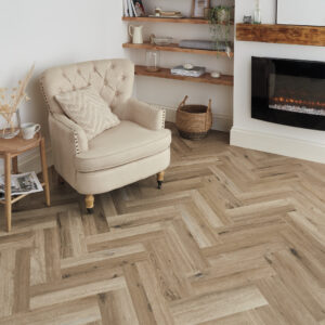 Washed Character Oak Herringbone SM-KP144 | Karndean Knight Tile | Best at Flooring