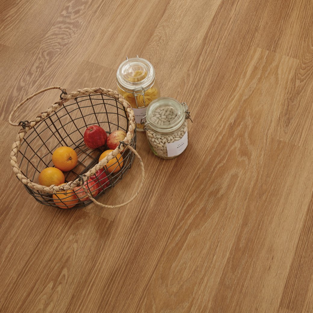 Top shot of Karndean Honey limed oak flooring