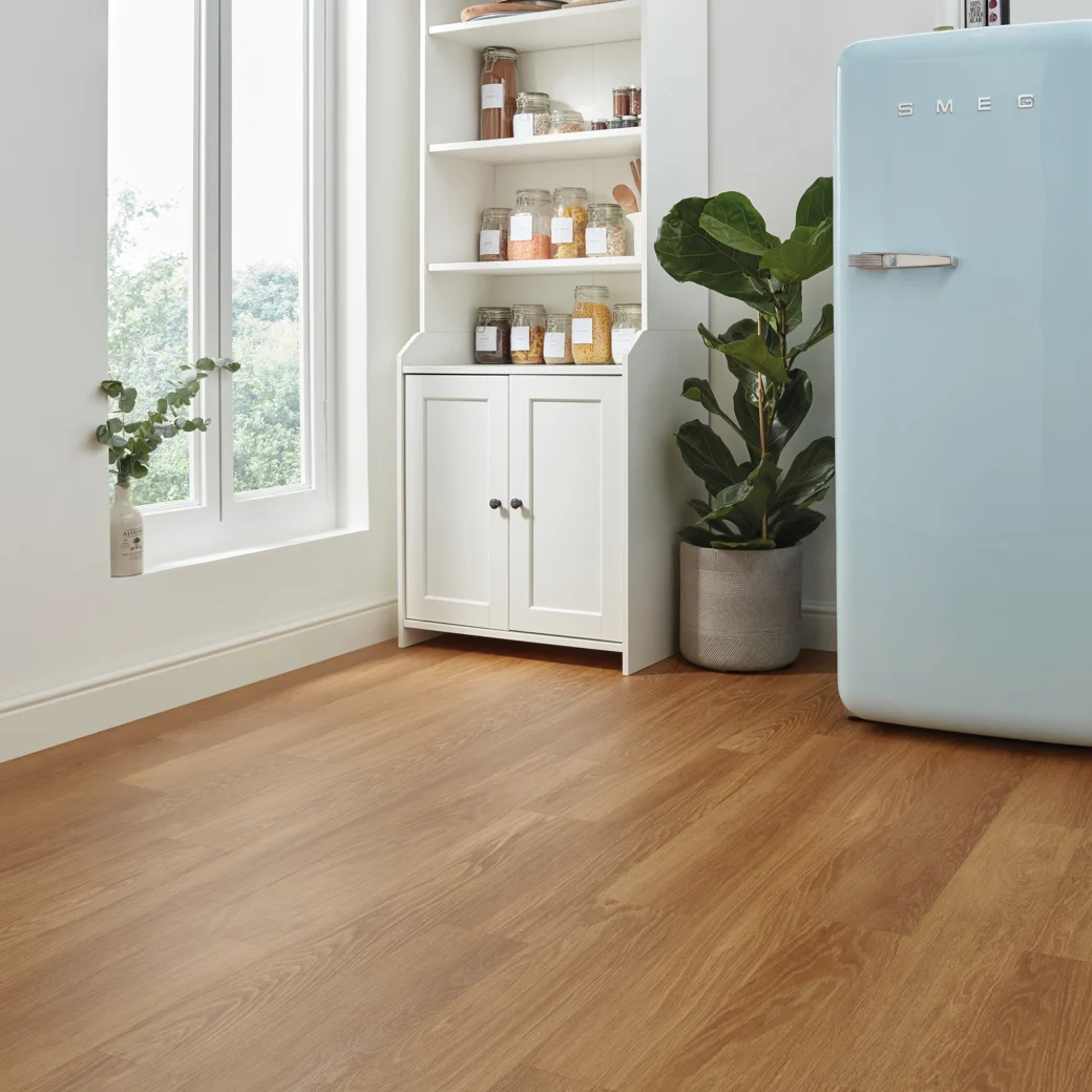 Karndean Honey limed oak Flooring in a kitchen