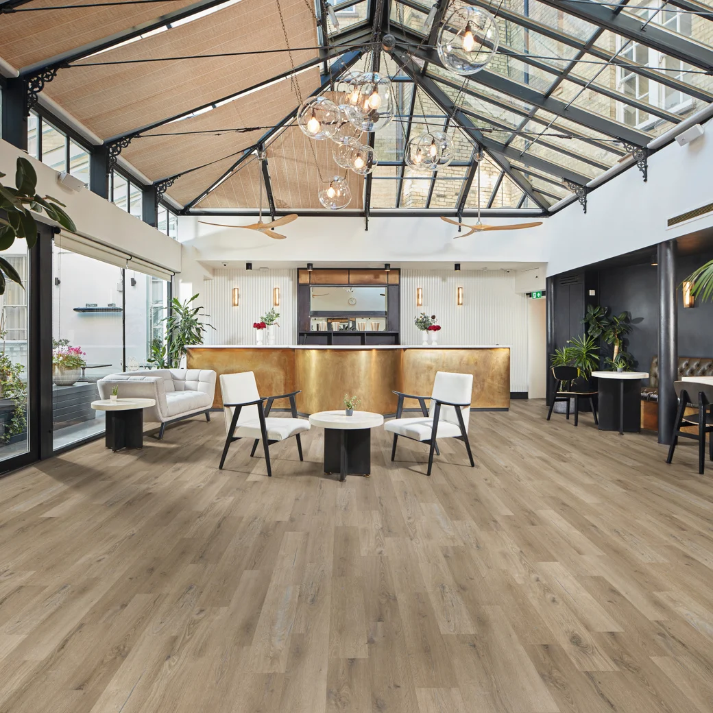 Karndean Washed Character Oak flooring in an office
