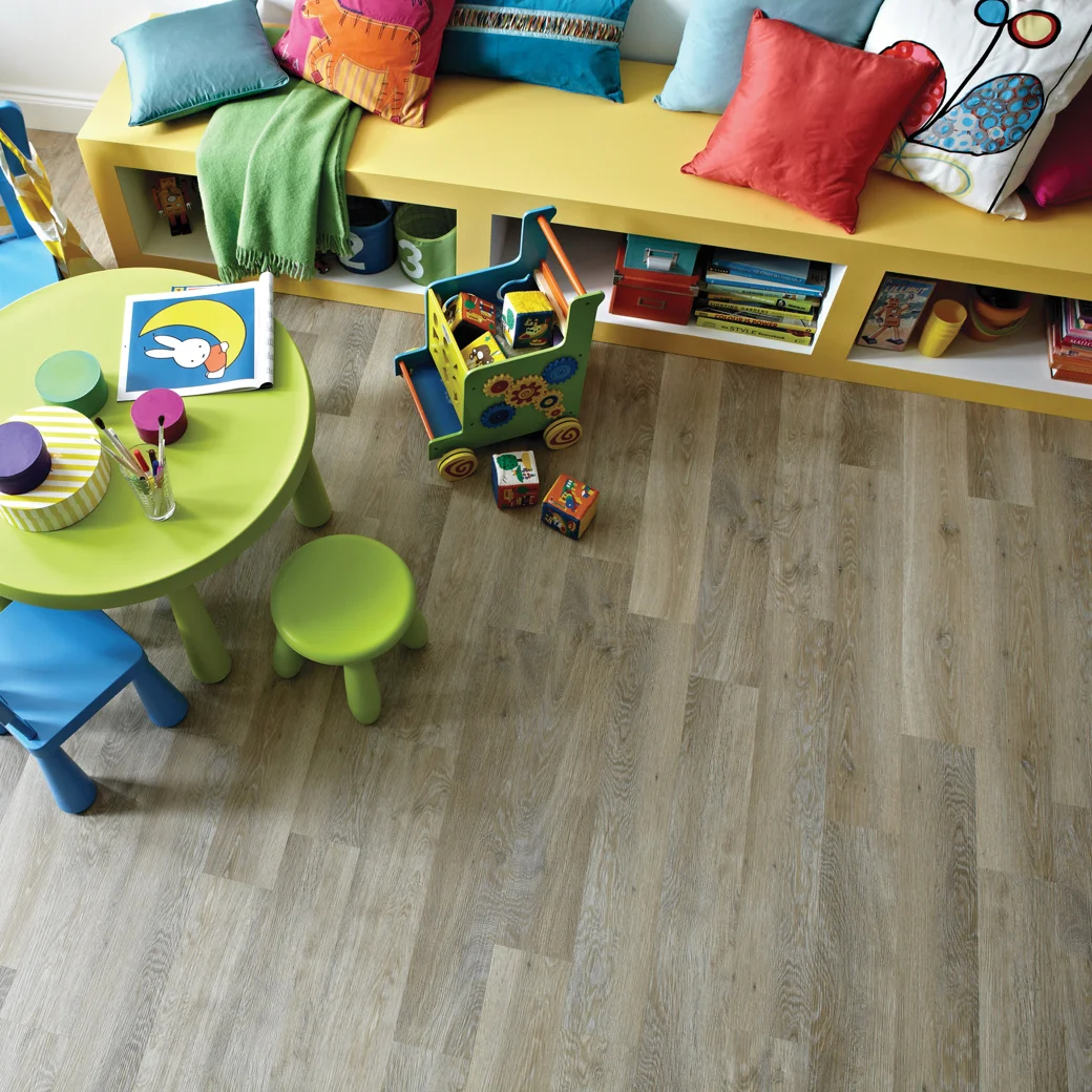 Karndean Lime Washed Oak in a playroom