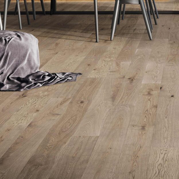 AL107 Pebble Grey Oak | V4 Wood Flooring Driftwood | Dining Room