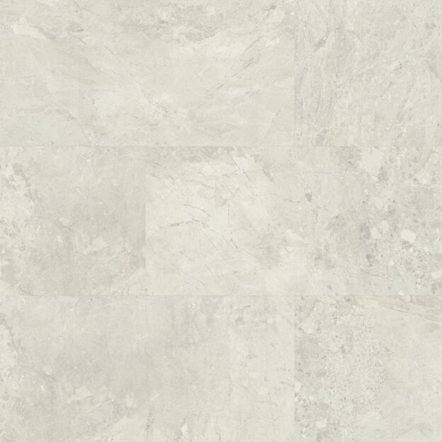 Overhead view of Karndean Bianco Breccia Marble flooring