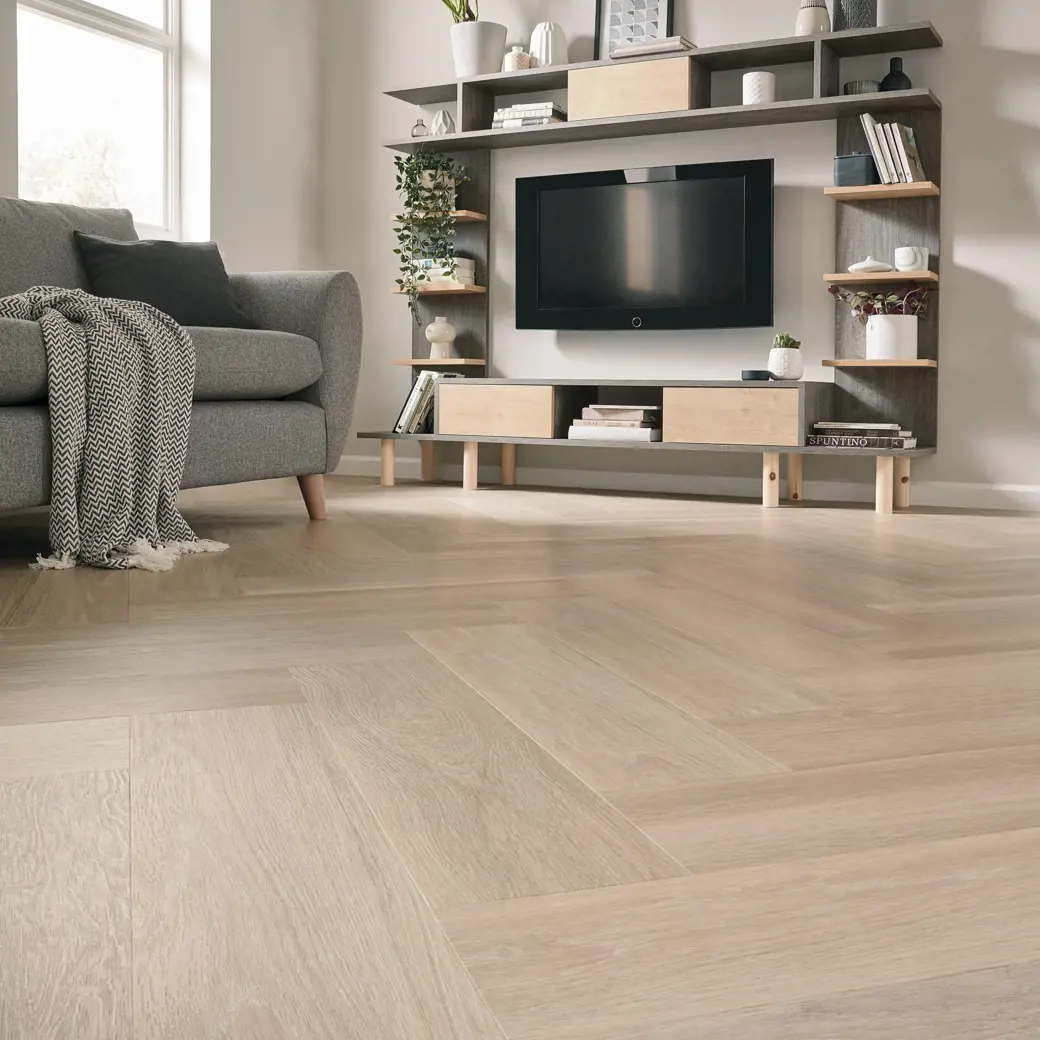 Living Room with Karndean Neutral Brushed Oak flooring