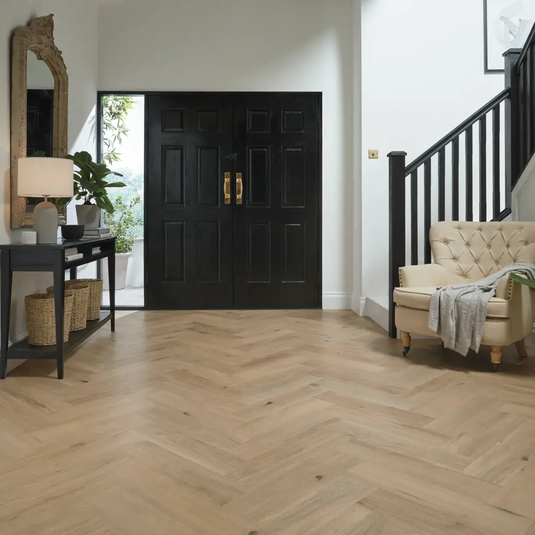 Canadian Urban Oak flooring by Karndean in a hallway