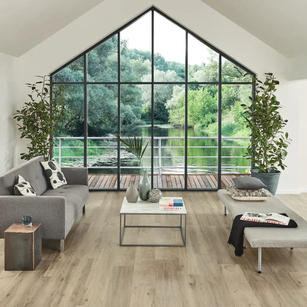 Baltic Washed Oak flooring by Karndean in a Living room