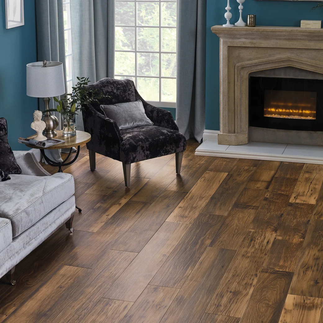 Karndean Reclaimed Chestnut flooring in a living room