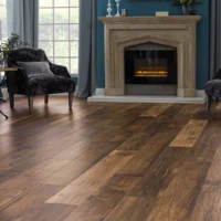 Karndean Reclaimed chestnut flooring in a living room