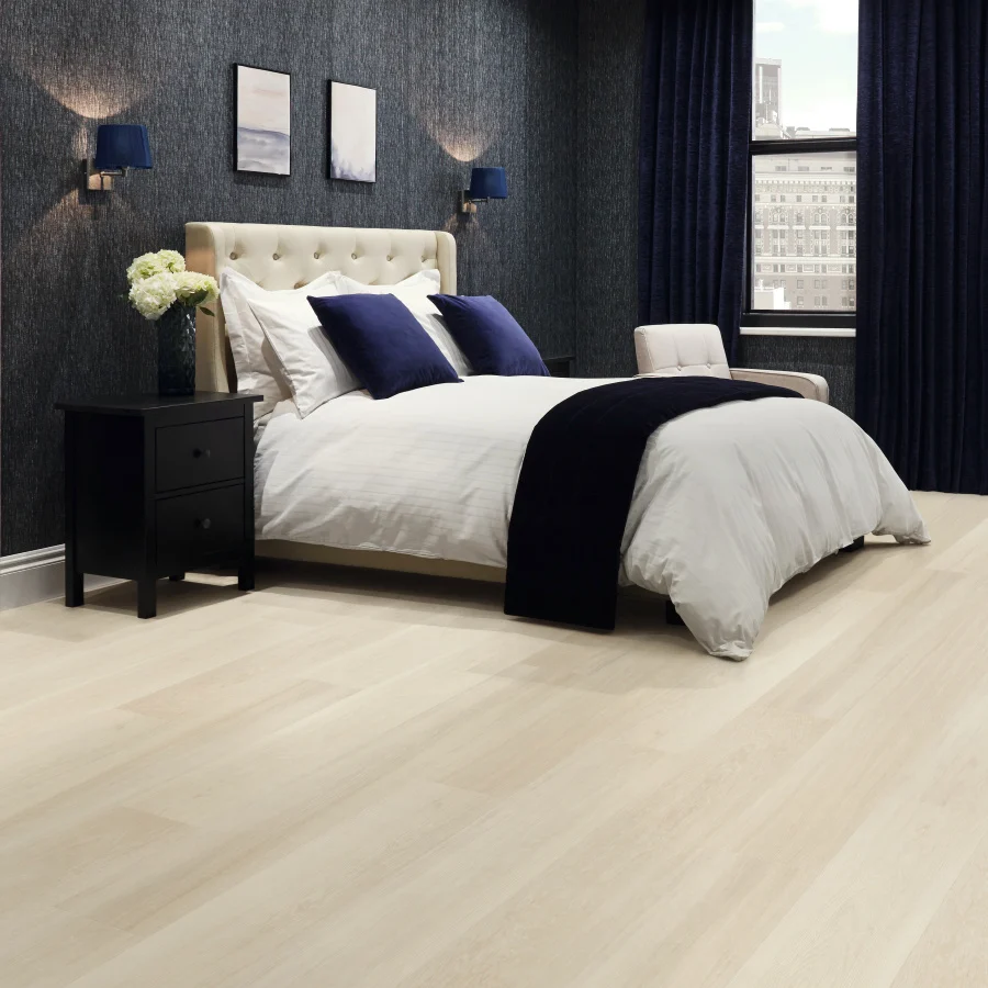 Bedroom with Palio Ivory Brushed Oak flooring