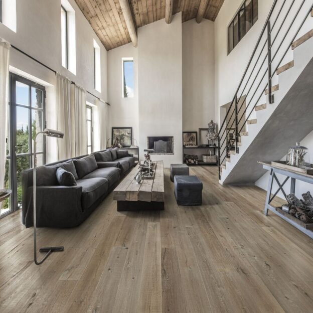 A living space using Kahrs Oak Pordoi.