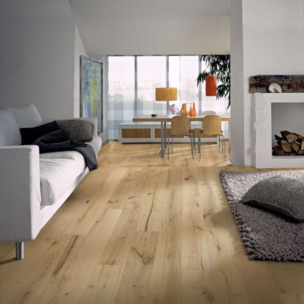 Kahrs Texture Oak Rohoptic in a living space.