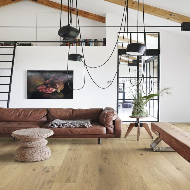 Kahrs Urban Brown Plank in a living space.