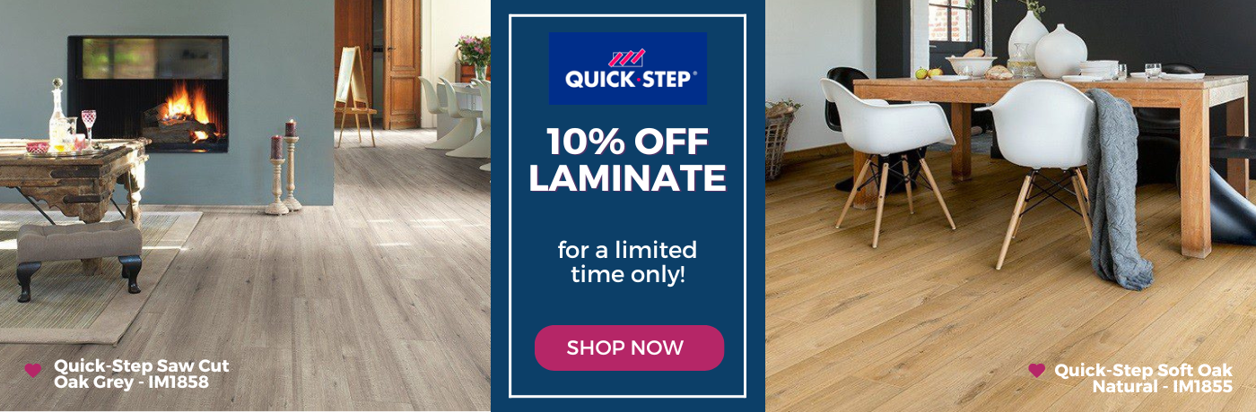 10% off Quick-Step Laminate Homepage Banner