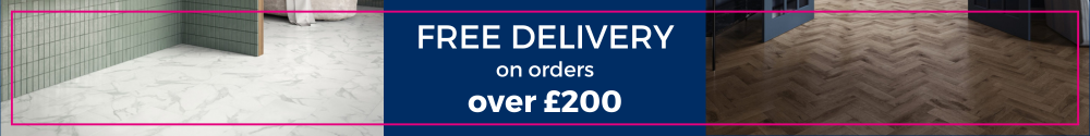 Free delivery on orders over £200 banner