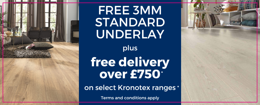 Free underlay offer banner