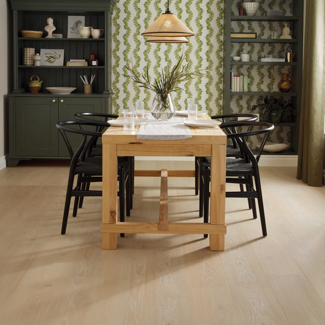 Karndean Pale Artisan Oak flooring in a dining room