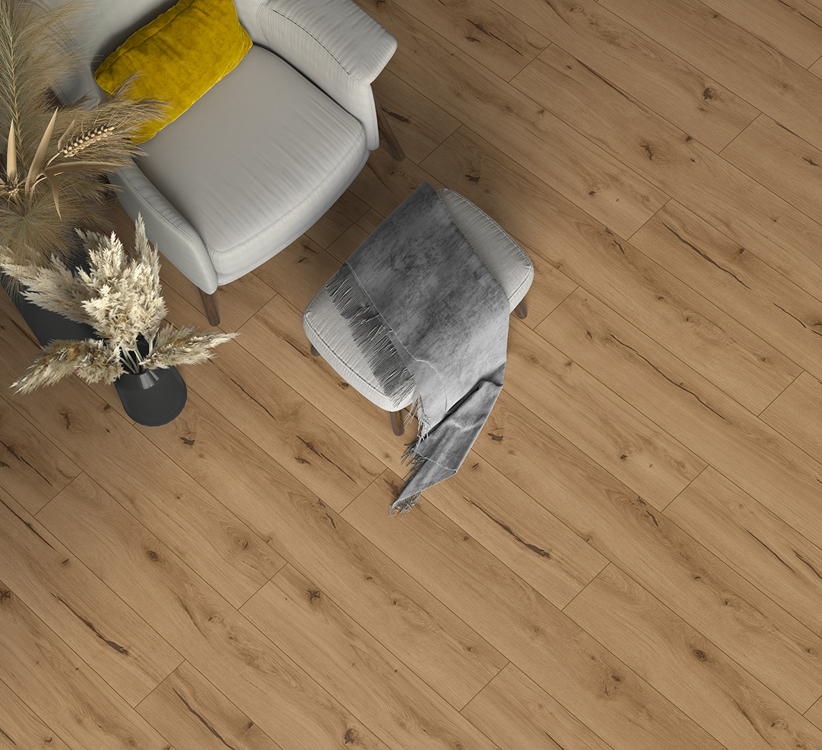 Classen HydroClick Stone Oak Sand Brown 63685 | Laminate | Best at Flooring