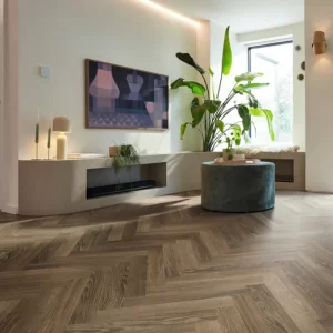 room with karndean knight tile flooring