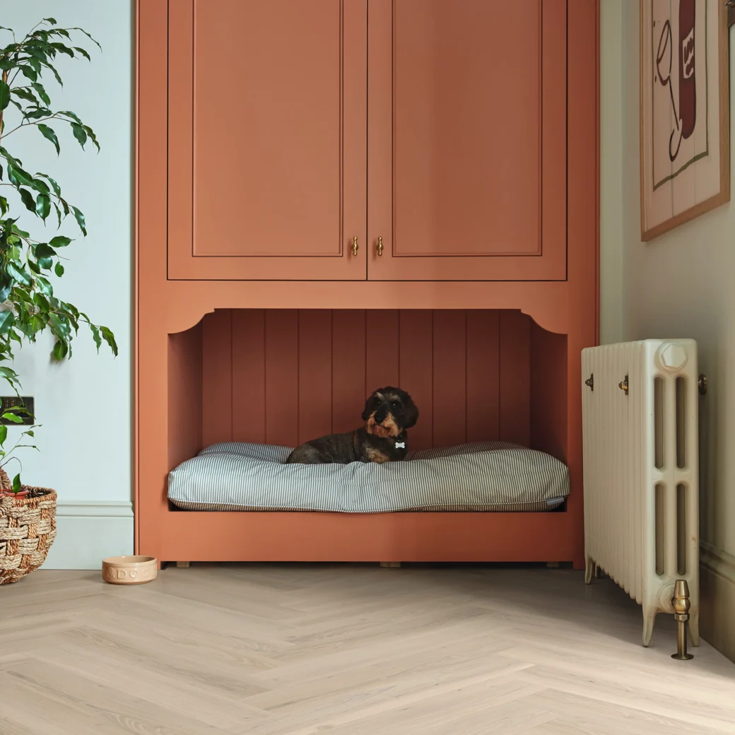 Norfolk acacia flooring by Karndean in a living room