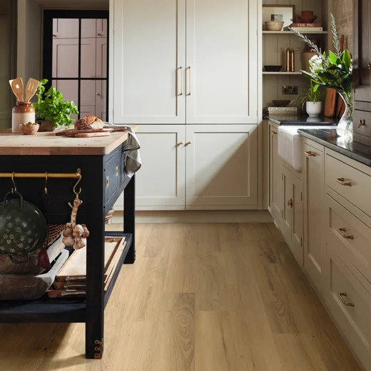 House setting with wells acacia flooring.