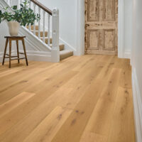 Living room with Victoria Wood Plank flooring