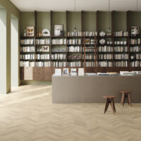 Room with Invictus Ultimus Cabin Oak Parquet Whitehaven LVT flooring