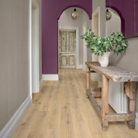 Living room with Victoria Wood Plank flooring