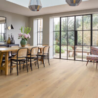 Living room with Victoria Wood Plank flooring